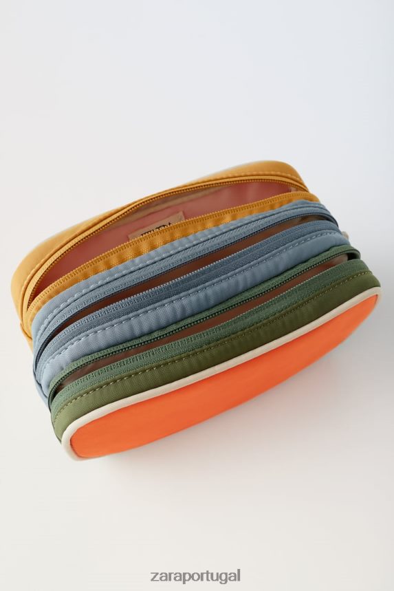 bolsa acolchoada multicolorida crianças Zara laranja Z2080L1557 acessórios