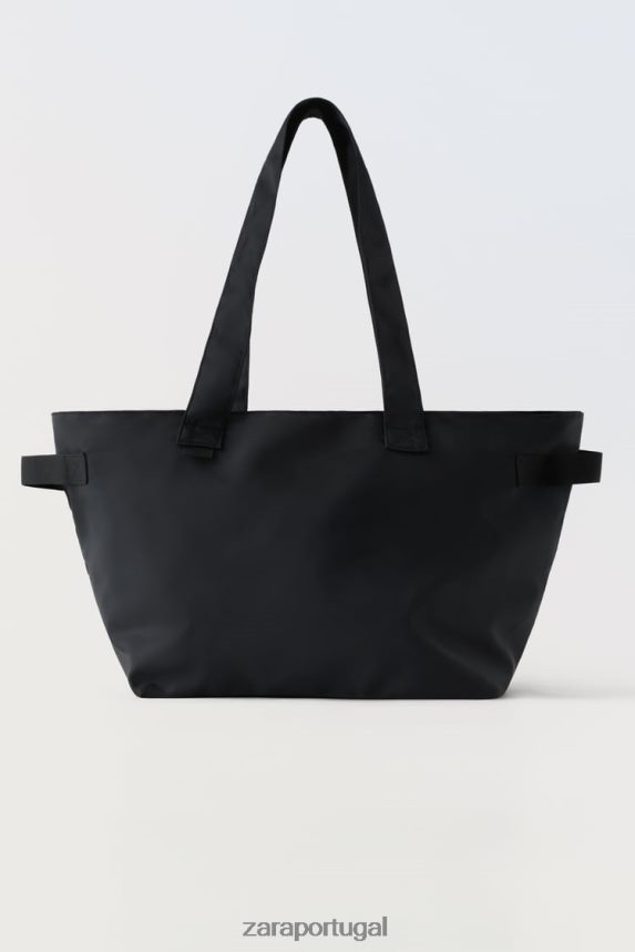 bolsa com bolsa interna crianças Zara preto Z2080L1527 acessórios