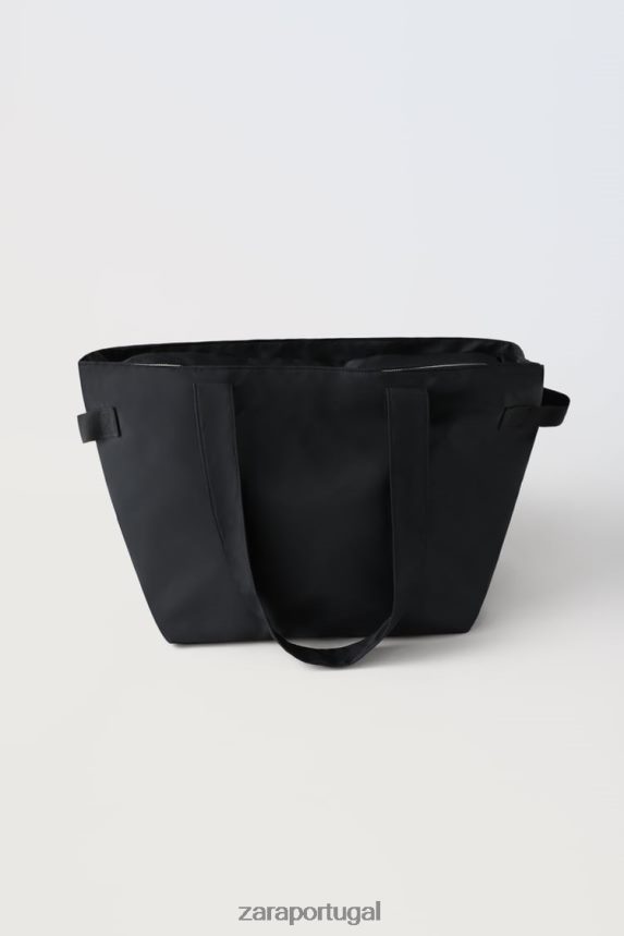 bolsa com bolsa interna crianças Zara preto Z2080L1527 acessórios