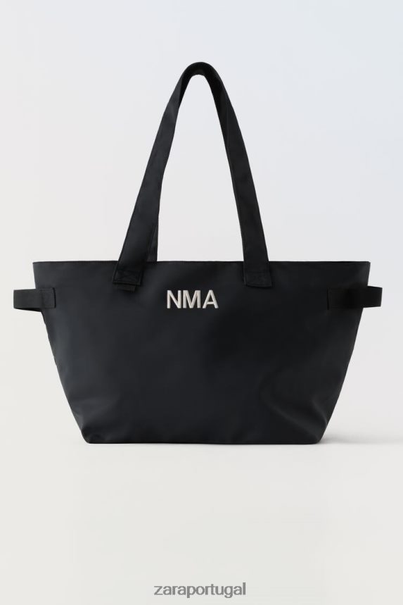 bolsa com bolsa interna crianças Zara preto Z2080L1527 acessórios