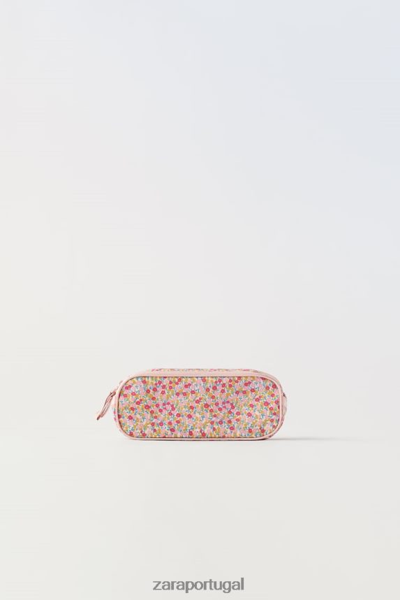 bolsa floral crianças Zara rosa Z2080L1569 acessórios