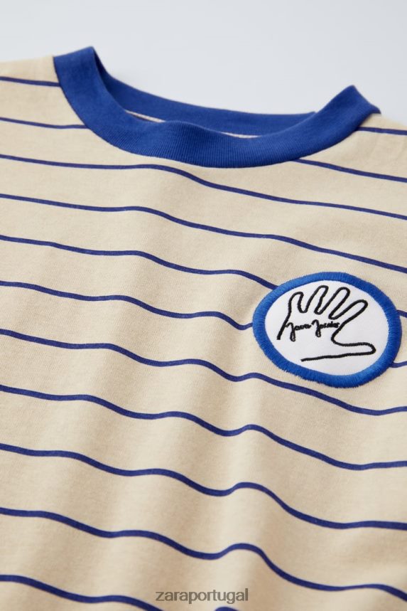 camiseta java jacobs crianças Zara bege Z2080L1523 roupas