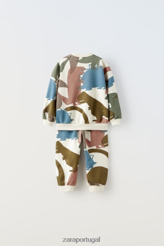 conjunto de dinossauro crianças Zara cru Z2080L1549 roupas