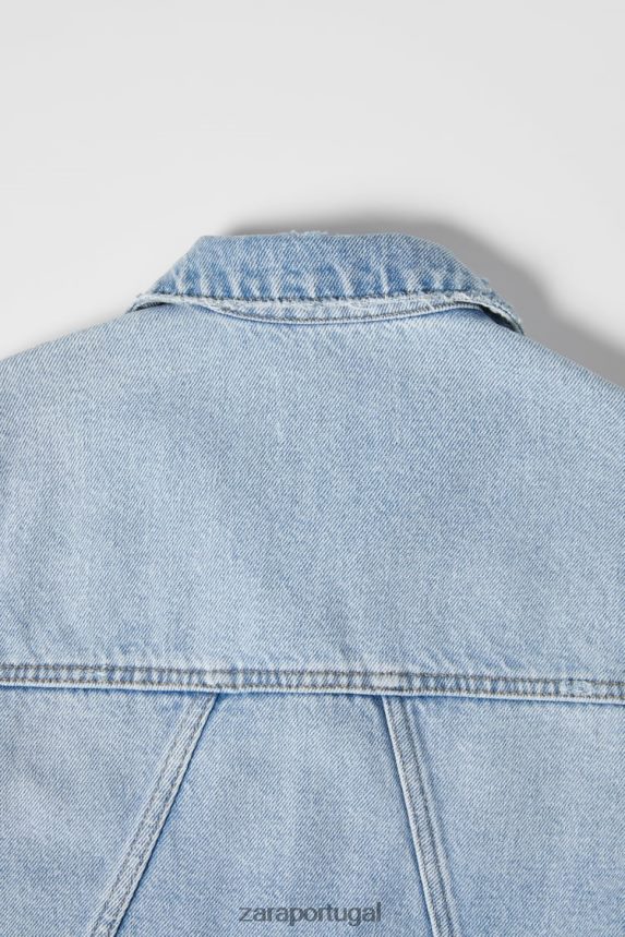 jaqueta jeans crianças Zara azul claro Z2080L1546 roupas