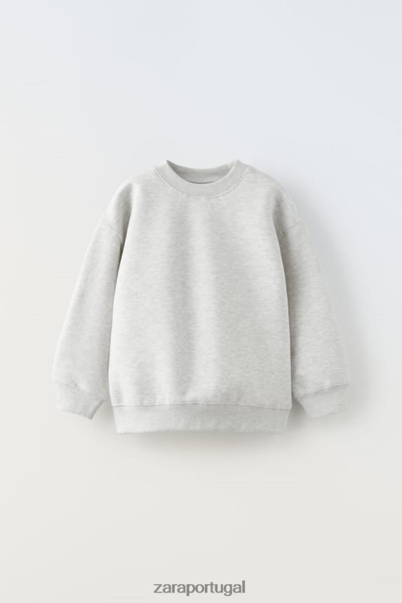 moletom de corrida crianças Zara marga cinza Z2080L1524 roupas