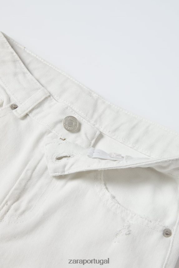 Jeans rasgado crianças Zara cru Z2080L1615 roupas