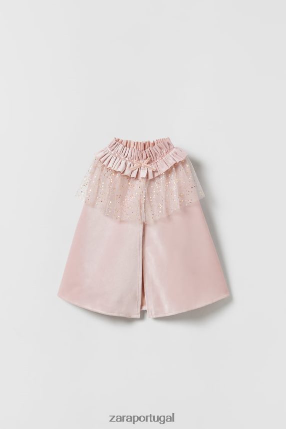 capa de fantasia de princesa bebê/tule crianças Zara rosa Z2080L1624 roupas