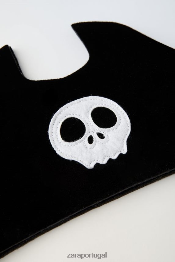 chapéu de pirata fantasiado crianças Zara preto Z2080L1602 roupas