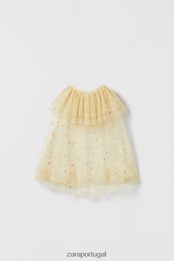 fantasia de capa de fada para bebê/strass crianças Zara dourado Z2080L1599 roupas