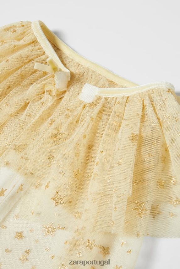 fantasia de capa de fada para bebê/strass crianças Zara dourado Z2080L1599 roupas