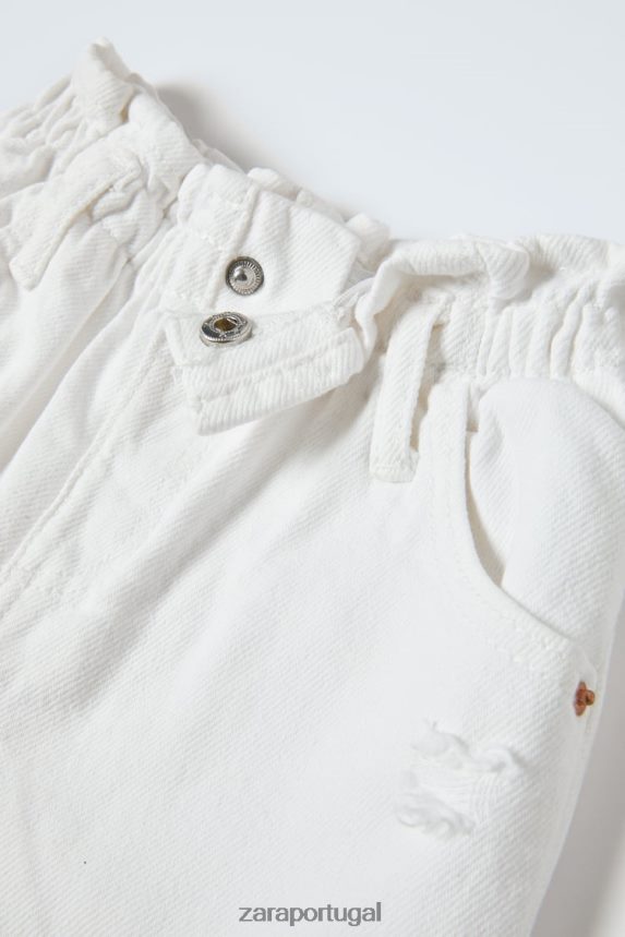 o autêntico jeans crianças Zara branco Z2080L1619 roupas
