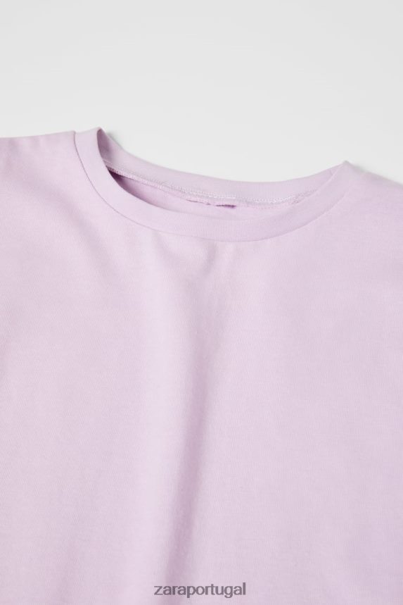 top babado crianças Zara roxo Z2080L1612 roupas