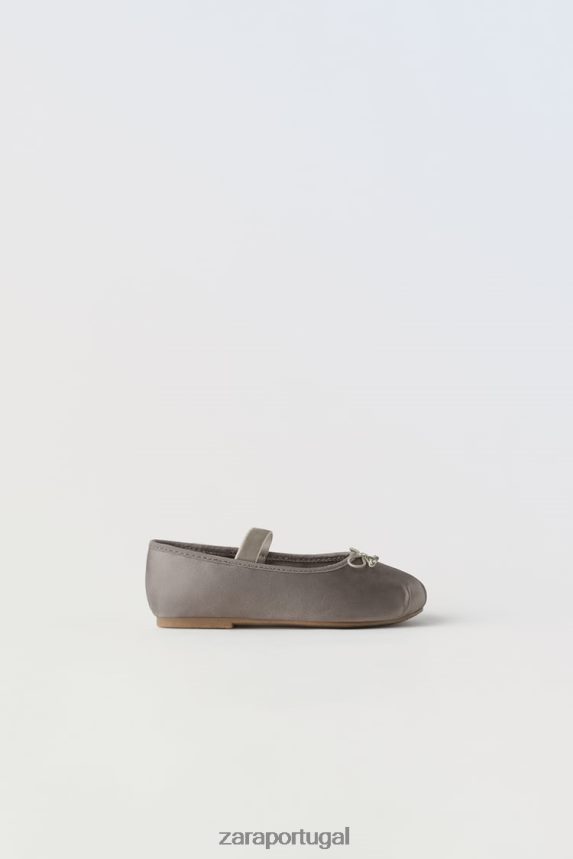 sapatilhas de arco crianças Zara cinza Z2080L1606 calçados