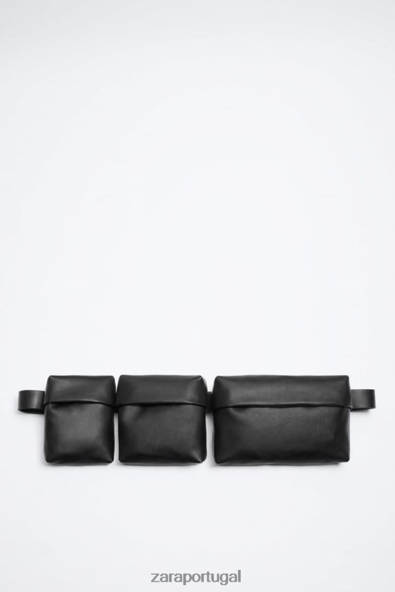 bolsa crossbody multibolso homens Zara preto Z2080L1308 acessórios