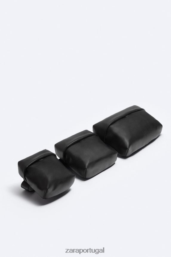 bolsa crossbody multibolso homens Zara preto Z2080L1308 acessórios