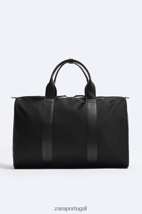 bolsa de tecido homens Zara preto Z2080L1289 acessórios