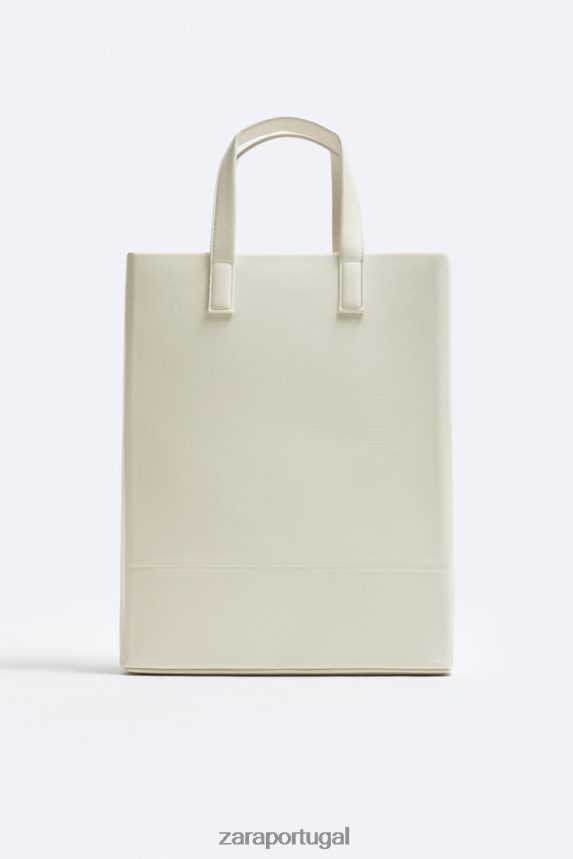 bolsa minimalista - grande homens Zara osso branco Z2080L1340 acessórios