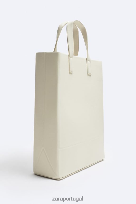 bolsa minimalista - grande homens Zara osso branco Z2080L1340 acessórios