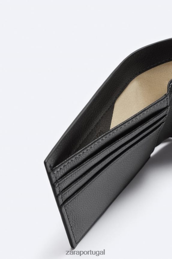 carteira dupla homens Zara preto Z2080L1344 acessórios