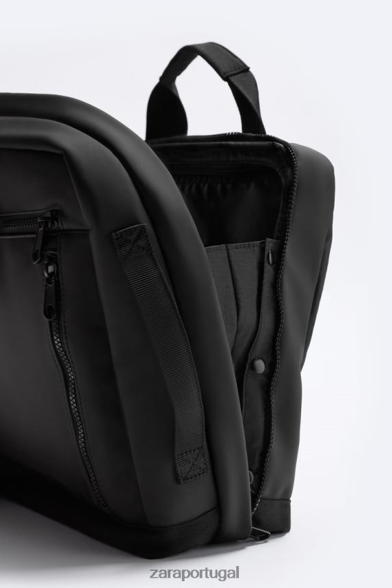 maleta multifuncional emborrachada homens Zara preto Z2080L1297 acessórios