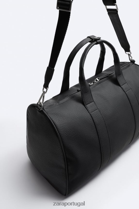 mochila granulada homens Zara preto Z2080L1329 acessórios