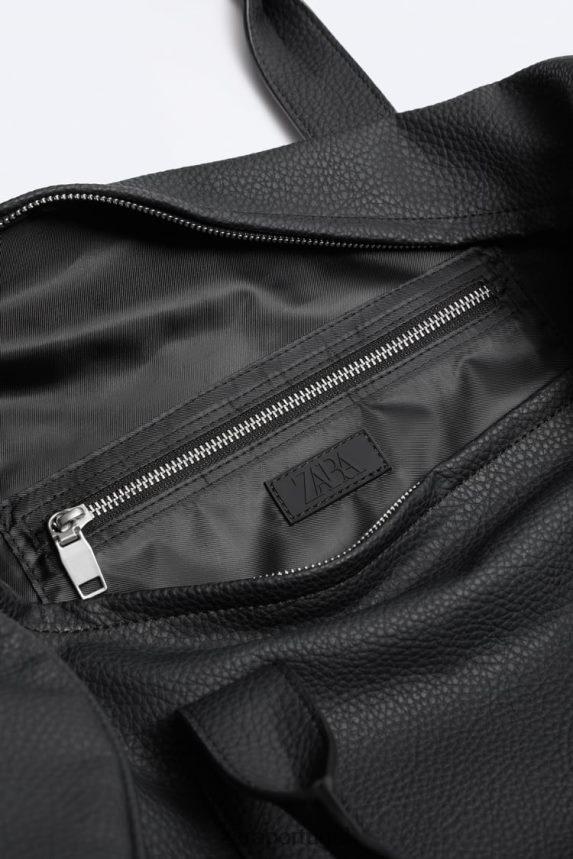 mochila granulada homens Zara preto Z2080L1329 acessórios