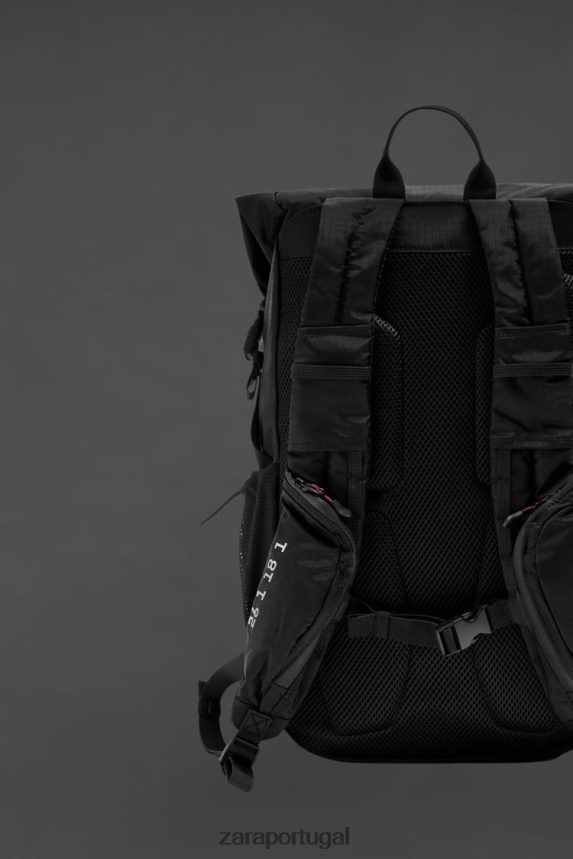 mochila técnica homens Zara preto Z2080L1282 acessórios