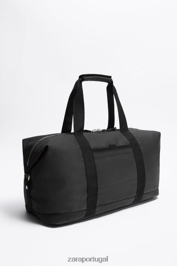 mochila texturizada homens Zara preto Z2080L1288 acessórios