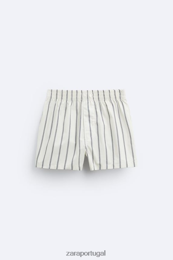2 pack de boxers de popeline às riscas homens Zara vários Z2080L1414 acessórios
