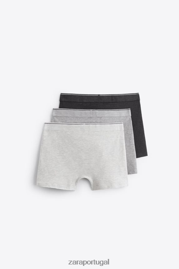 3 pack de boxers básicos homens Zara vários Z2080L1422 acessórios