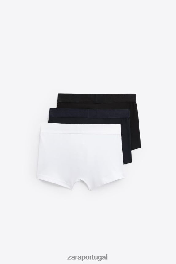 3 pack de boxers básicos homens Zara vários Z2080L1426 acessórios