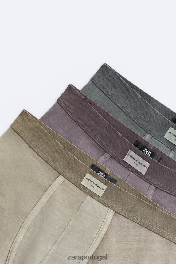 3 pack de boxers combinados homens Zara vários Z2080L1429 acessórios