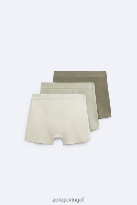 3 pack de boxers texturizados homens Zara vários Z2080L1425 acessórios