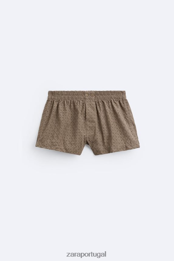 Pack de 2 boxers bordados com aberturas homens Zara vários Z2080L1420 acessórios