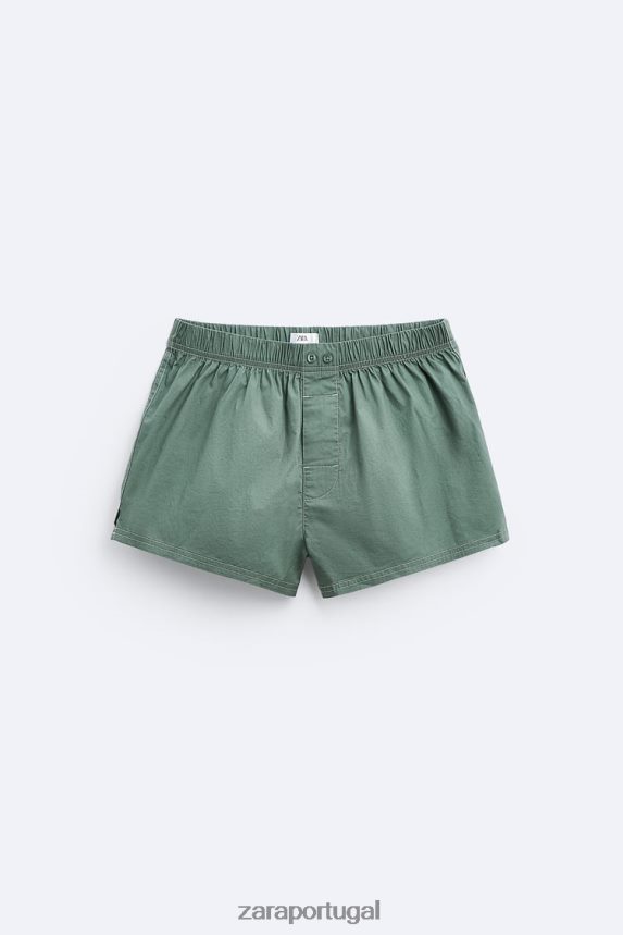 Pack de 2 boxers curtos de popelina homens Zara vários Z2080L1418 acessórios