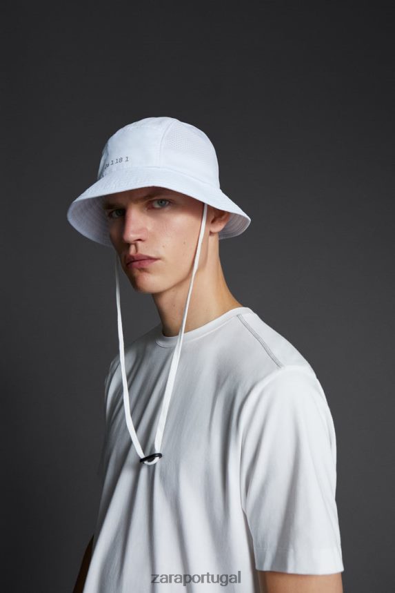 chapéu balde técnico homens Zara branco Z2080L1402 acessórios