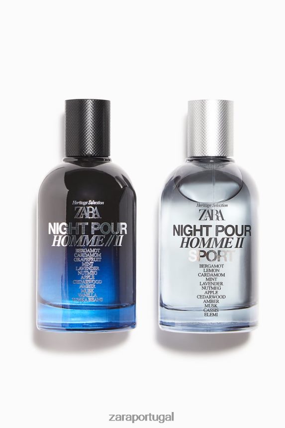 night pour homme ii + night pour homme ii sport 100 ml homens Zara original Z2080L1386 acessórios