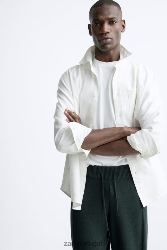 calça jogger tricotada homens Zara verde Z2080L958 roupas