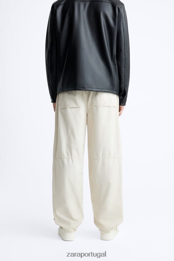 calças de pára-quedas homens Zara gelo Z2080L951 roupas
