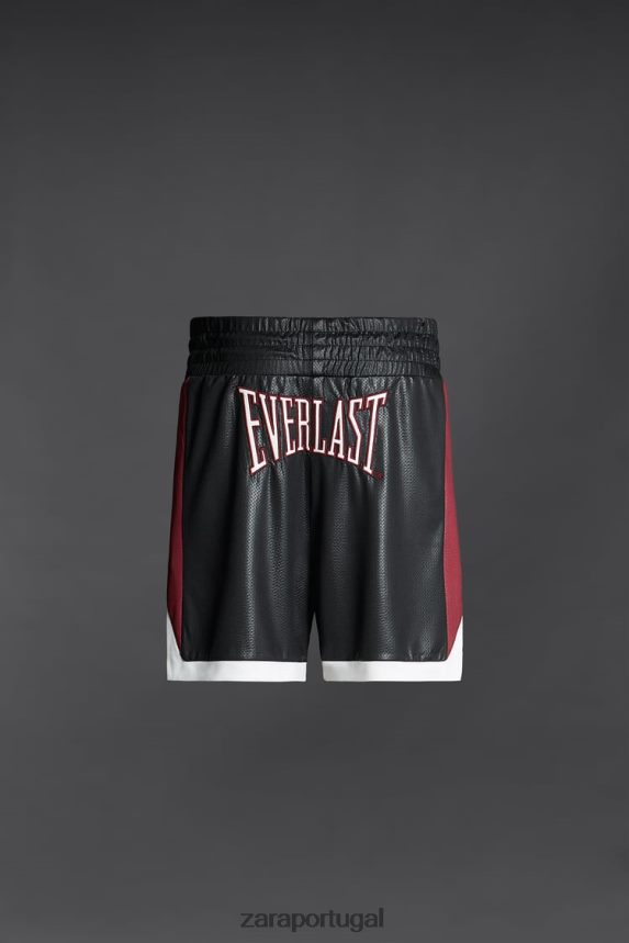 shorts de boxe eternos homens Zara preto Z2080L1236 roupas