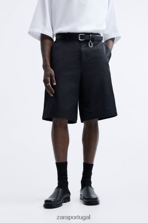 mules de couro macio - edição limitada homens Zara preto Z2080L1264 calçados