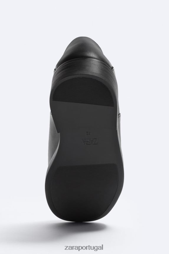 mules de couro macio - edição limitada homens Zara preto Z2080L1264 calçados