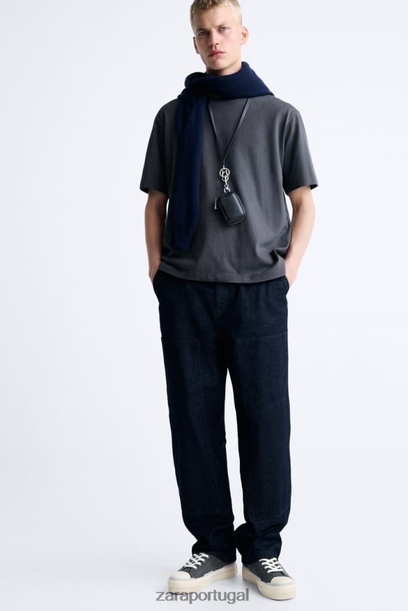 tênis cano alto com sola grossa homens Zara multicolorido Z2080L1255 calçados