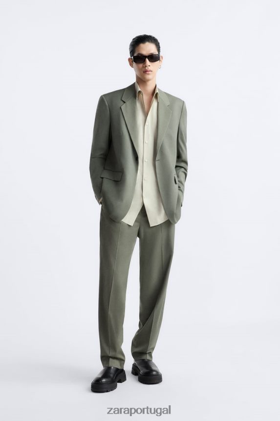paletó homens Zara verde Z2080L1146 roupas