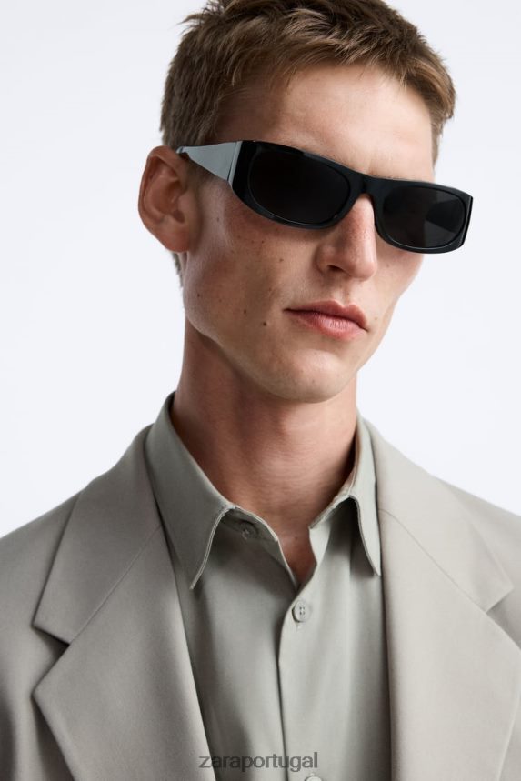 terno de ajuste relaxado homens Zara vison Z2080L1161 roupas