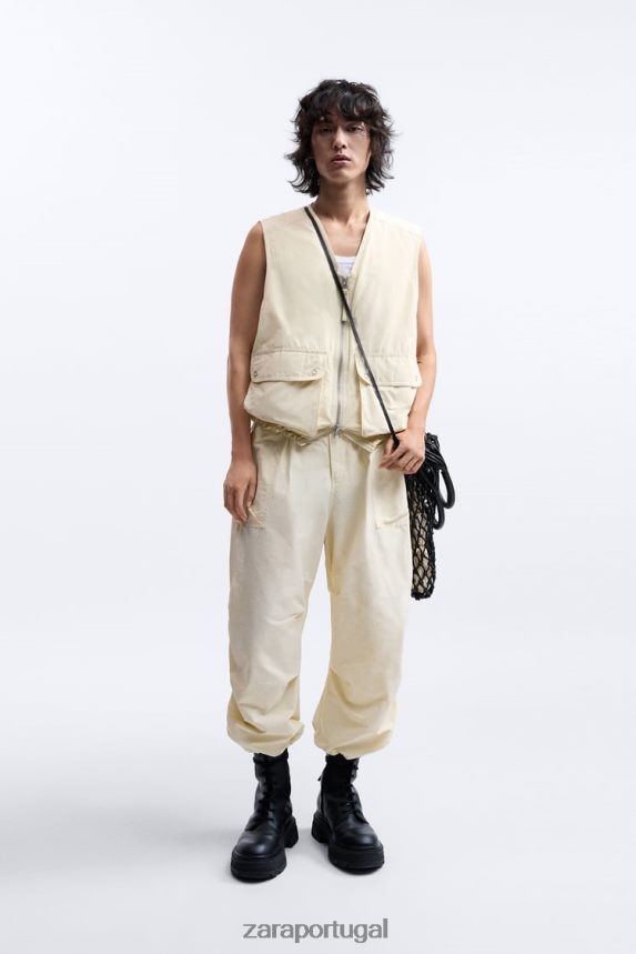 colete puffer edição limitada homens Zara cru Z2080L1124 roupas