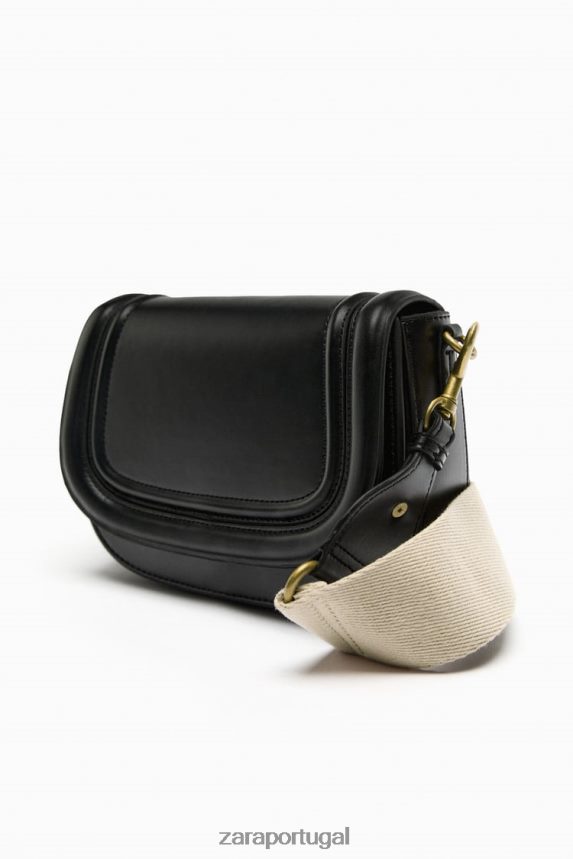 bolsa transversal mulheres Zara preto Z2080L751 acessórios