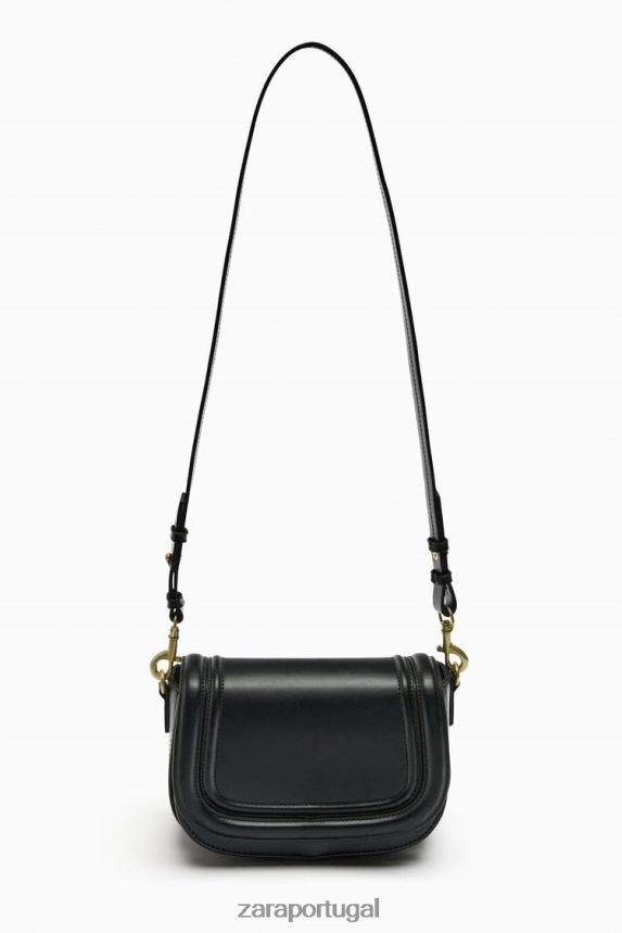 bolsa transversal mulheres Zara preto Z2080L751 acessórios