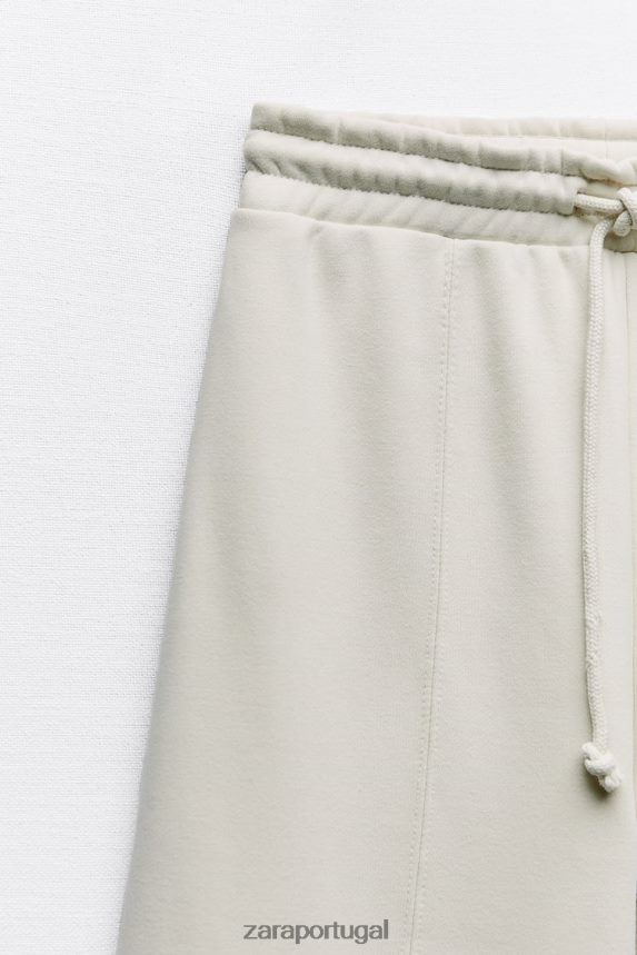 calças largas de pelúcia mulheres Zara gelo Z2080L501 roupas