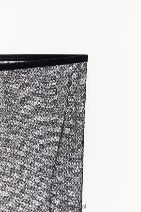 leggings de renda mulheres Zara preto Z2080L497 roupas